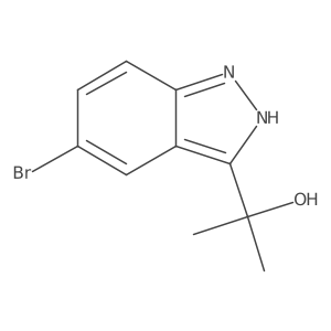 2-(5-bromo-1H-indazol-3-yl)propan-2-ol Structure