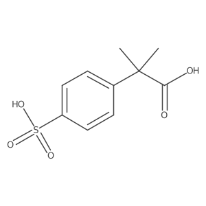 2-Methyl-2-(4-sulfophenyl)propanoic acid Structure