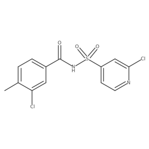 3-chloro-N-[(2-chloropyridin-4-yl)sulfonyl]-4-methylbenzamide结构式