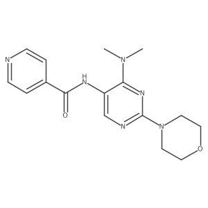 N-(4-(dimethylamino)-2-morpholinopyrimidin-5-yl)isonicotinamide Structure