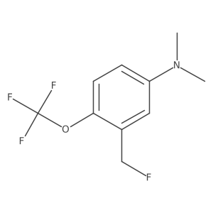 1-Dimethylamino-3-fluoromethyl-4-(trifluoromethoxy)benzene Structure