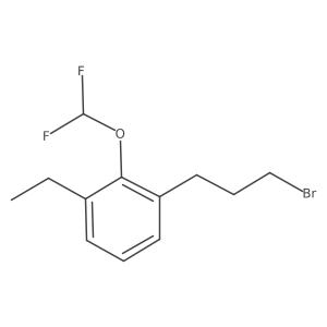 1-(3-Bromopropyl)-2-(difluoromethoxy)-3-ethylbenzene结构式