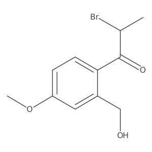 2-(2-Bromopropanoyl)-5-methoxybenzylalcohol结构式