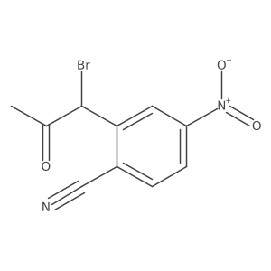 2-(1-Bromo-2-oxopropyl)-4-nitrobenzonitrile Structure