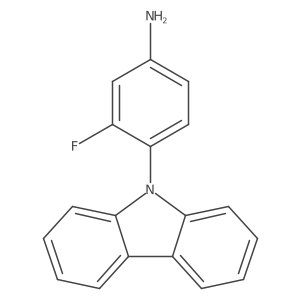 4-(9H-Carbazol-9-yl)-3-fluoroaniline结构式