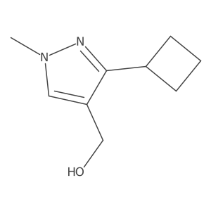 (3-Cyclobutyl-1-methyl-1H-pyrazol-4-YL)methanol Structure