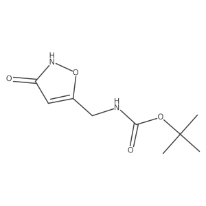 tert-butyl N-[(3-hydroxy-1,2-oxazol-5-yl)methyl]carbamate Structure