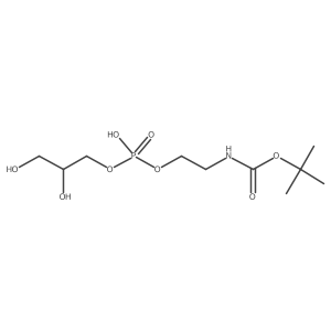 tert-Butyl (2-(((2,3-dihydroxypropoxy)(hydroxy)phosphoryl)oxy)ethyl)carbamate Structure