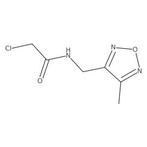 2-Chloro-N-[(4-methyl-1,2,5-oxadiazol-3-yl)methyl]acetamide Structure
