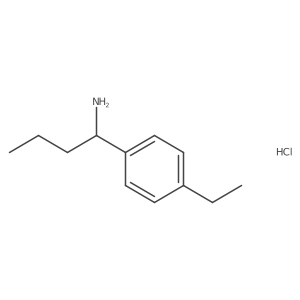 1-(4-Ethylphenyl)butan-1-amine hydrochloride Structure
