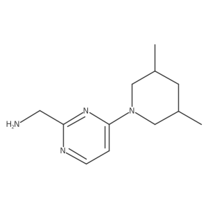 1-[4-(3,5-Dimethylpiperidin-1-yl)pyrimidin-2-yl]methanamine Structure