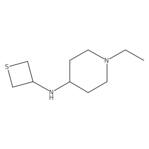 1-Ethyl-N-(thietan-3-yl)piperidin-4-amine结构式