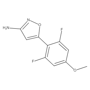 5-(2,6-Difluoro-4-methoxyphenyl)-1,2-oxazol-3-amine结构式
