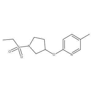 2-((1-(Ethylsulfonyl)pyrrolidin-3-yl)oxy)-5-methylpyridine结构式