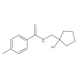 N-((3-hydroxytetrahydrofuran-3-yl)methyl)-4-methylbenzamide Structure