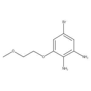 5-Bromo-3-(2-methoxyethoxy)-1,2-benzenediamine结构式