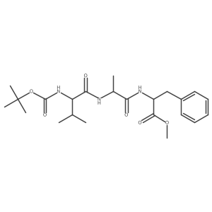 N-[(1,1-Dimethylethoxy)carbonyl]-L-valyl-L-alanyl-L-phenylalanine methyl ester Structure