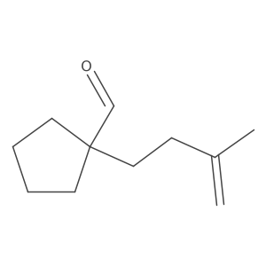 1-(3-Methylbut-3-en-1-yl)cyclopentane-1-carbaldehyde结构式