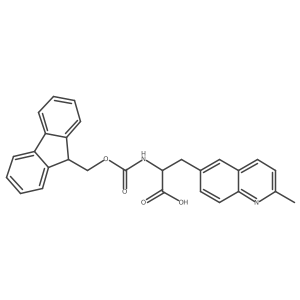 (2S)-2-(9H-Fluoren-9-ylmethoxycarbonylamino)-3-(2-methylquinolin-6-yl)propanoic acid Structure