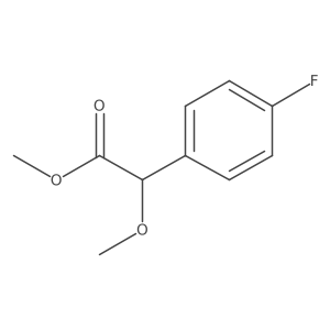 Methyl 2-(4-fluorophenyl)-2-methoxyacetate Structure