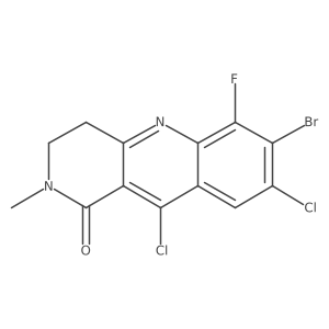 7-Bromo-8,10-dichloro-6-fluoro-2-methyl-3,4-dihydrobenzo[b][1,6]naphthyridin-1(2H)-one Structure