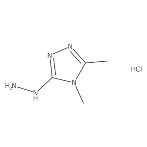 3-hydrazinyl-4,5-dimethyl-4H-1,2,4-triazole hydrochloride Structure