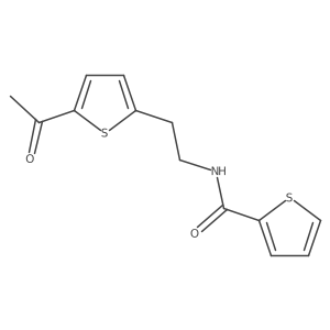 N-(2-(5-acetylthiophen-2-yl)ethyl)thiophene-2-carboxamide Structure