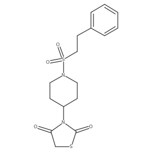 3-(1-(Phenethylsulfonyl)piperidin-4-yl)thiazolidine-2,4-dione Structure