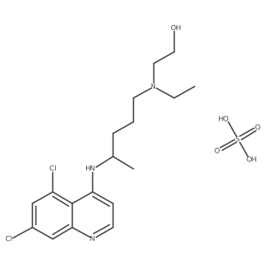 2-((4-((5,7-Dichloroquinolin-4-yl)amino)pentyl)(ethyl)amino)ethan-1-ol sulfate Structure
