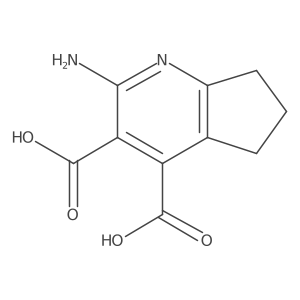 2-Amino-6,7-dihydro-5H-cyclopenta[B]pyridine-3,4-dicarboxylic acid结构式