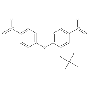 4-Nitro-1-(4'-nitro-2'-trifluoromethylthio)phenoxybenzene结构式