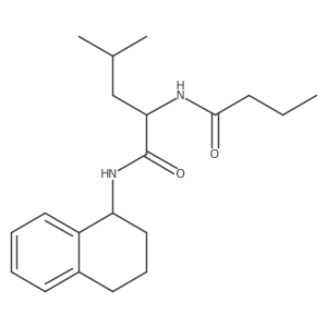 (S)-2-butyramido-4-methyl-N-((S)-1,2,3,4-tetrahydronaphthalen-1-yl)pentanamide结构式