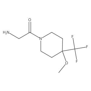 2-Amino-1-(4-methoxy-4-(trifluoromethyl)piperidin-1-yl)ethan-1-one Structure