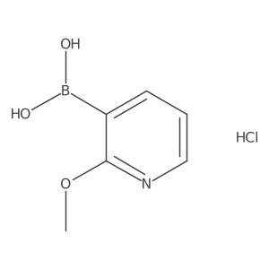 2-Methoxypyridine-3-boronic acid hydrochloride Structure
