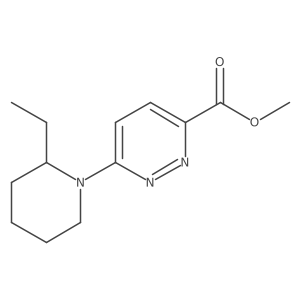 Methyl 6-(2-ethylpiperidin-1-yl)pyridazine-3-carboxylate Structure
