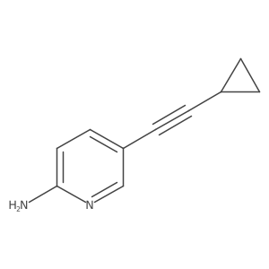 5-(Cyclopropylethynyl)pyridin-2-amine Structure