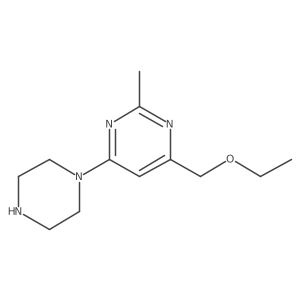 4-(Ethoxymethyl)-2-methyl-6-(piperazin-1-yl)pyrimidine结构式