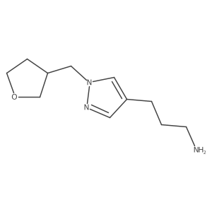 3-{1-[(oxolan-3-yl)methyl]-1H-pyrazol-4-yl}propan-1-amine结构式