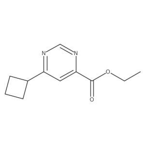 Ethyl 6-cyclobutylpyrimidine-4-carboxylate Structure