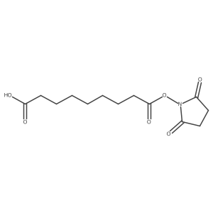 9-((2,5-Dioxopyrrolidin-1-yl)oxy)-9-oxononanoic acid结构式