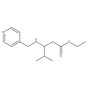 Ethyl 4-methyl-3-{[(pyridin-4-yl)methyl]amino}pentanoate Structure