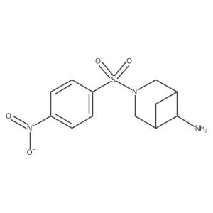 (1R,5S,6r)-3-(4-nitrobenzenesulfonyl)-3-azabicyclo[3.1.1]heptan-6-amine结构式