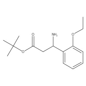 tert-butyl (3S)-3-amino-3-(2-ethoxyphenyl)propanoate结构式