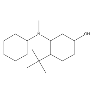 4-Tert-butyl-3-[cyclohexyl(methyl)amino]cyclohexan-1-ol结构式
