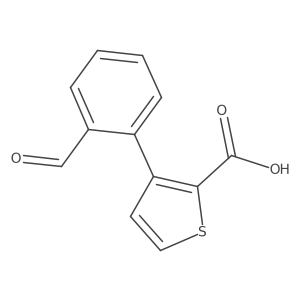 3-(2-Formylphenyl)thiophene-2-carboxylic acid Structure