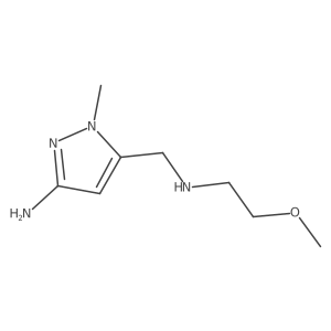 5-{[(2-methoxyethyl)amino]methyl}-1-methyl-1H-pyrazol-3-amine Structure