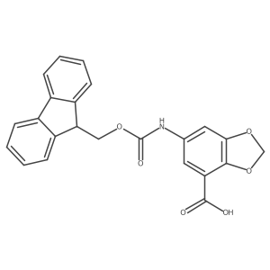6-({[(9H-fluoren-9-yl)methoxy]carbonyl}amino)-1,3-dioxaindane-4-carboxylic acid Structure