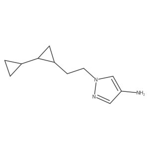 1-[2-(2-cyclopropylcyclopropyl)ethyl]-1H-pyrazol-4-amine Structure