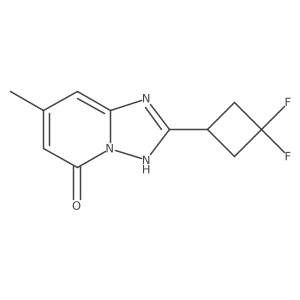 2-(3,3-Difluorocyclobutyl)-7-methyl-[1,2,4]triazolo[1,5-a]pyridin-5-ol结构式