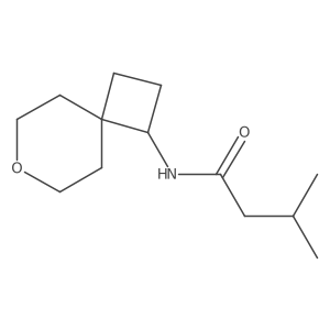 3-methyl-N-{7-oxaspiro[3.5]nonan-1-yl}butanamide结构式